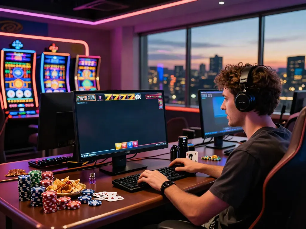 Exciting slot777 online gaming experience with vibrant graphics and casino elements.