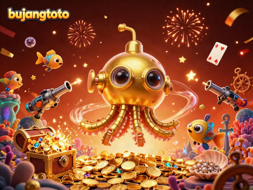 Experience the thrilling adventure of Bujangtoto with vibrant characters and exciting elements in a treasure-filled scene.