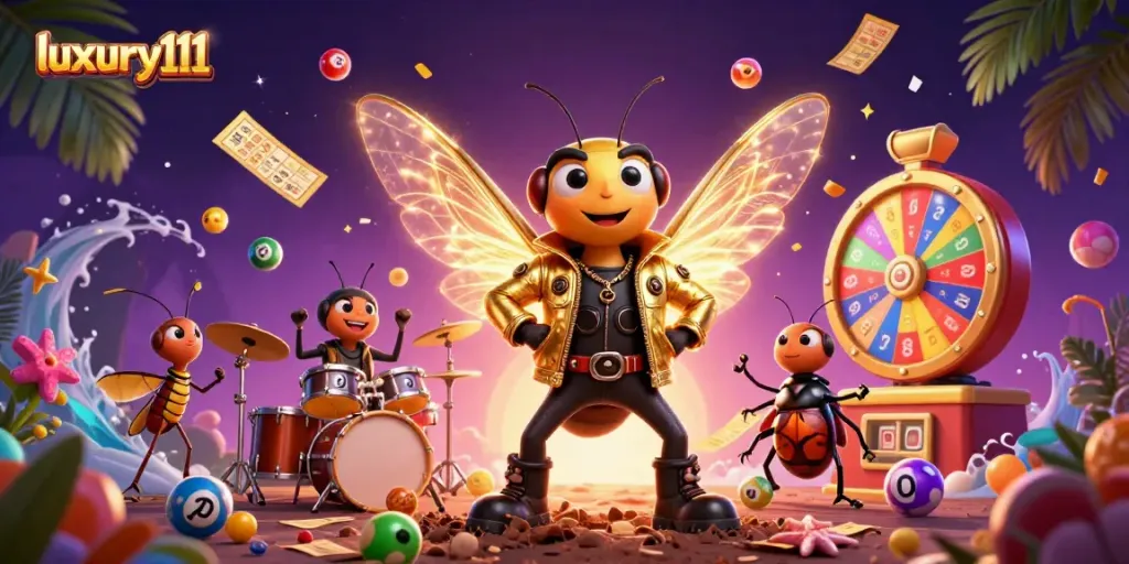 Engage with luxury111 slot games featuring vibrant lottery elements and a dynamic rock star theme.