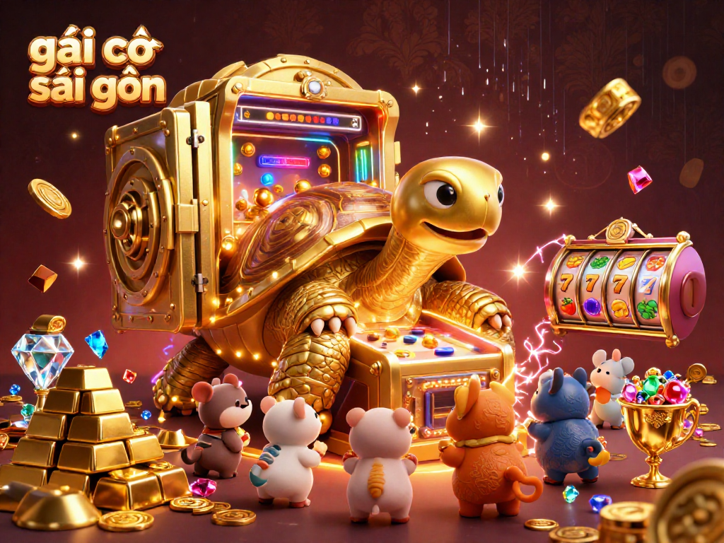 Engage with the vibrant gambling scene of gái gọi sài gòn featuring vivid slot machines and treasures.
