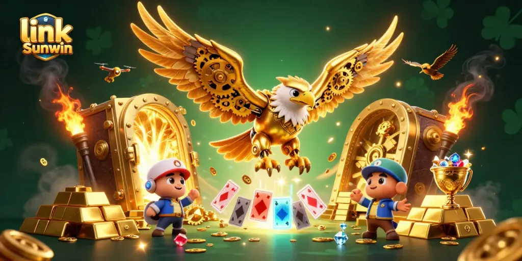 Experience the thrill of winning at online casinos with link Sunwin's dynamic gambling scene featuring golden treasures.