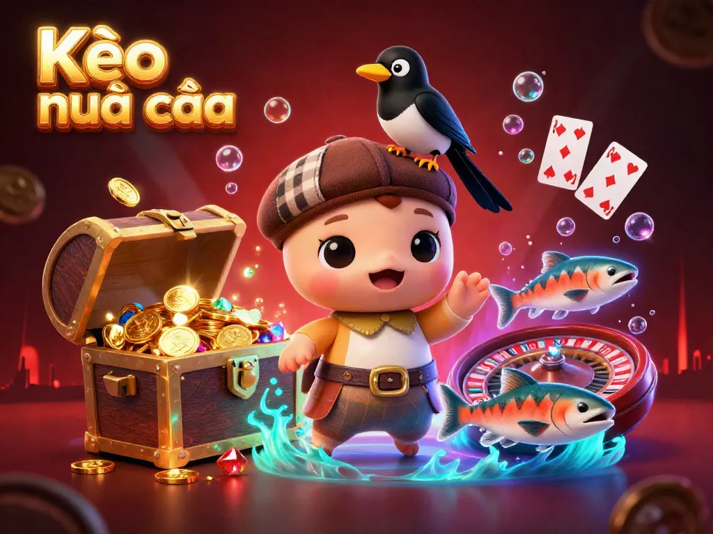 Experience thrilling betting excitement with Kèo nhà cái as playful Nessie and friends explore a vibrant digital casino scene.