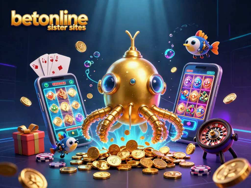 Experience exciting gaming with betonline sister sites amid a vibrant underwater world.