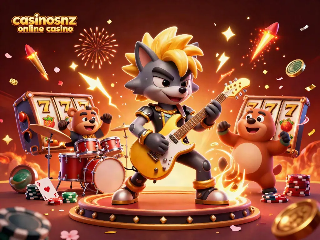 Engage in fun at casinosnz online casino with exciting 3D characters and vibrant gambling elements.