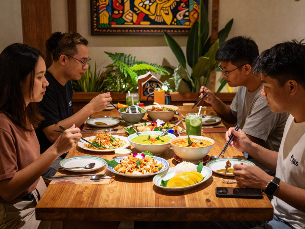 Delicious dishes at kinalyrestaurant.com in a cozy Thai restaurant.