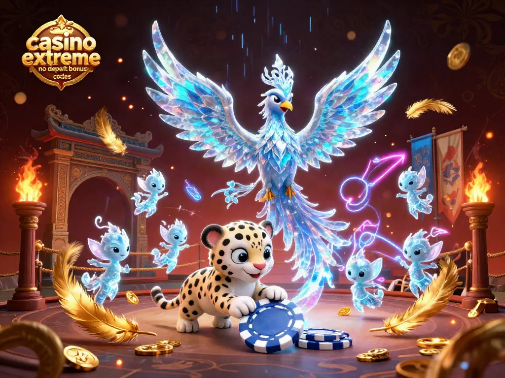 Experience the thrill of casino extreme no deposit bonus codes with this vibrant 3D illustration.