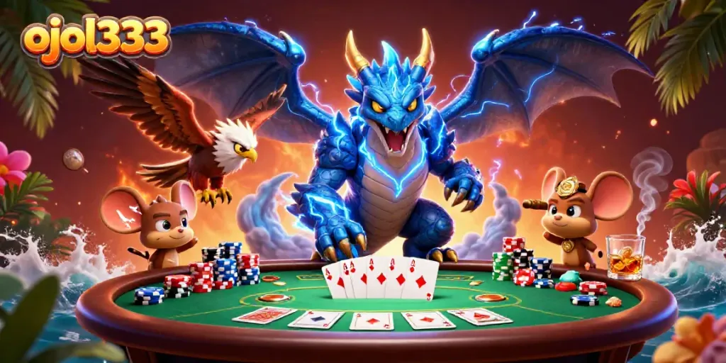Experience the thrill of ojol333 gameplay with this vibrant casino scene showcasing dynamic game elements.