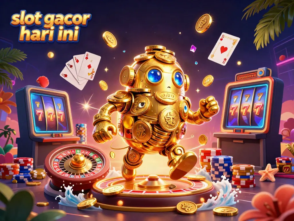 Experience thrilling action with the golden golem as it showcases slot gacor hari ini delights.