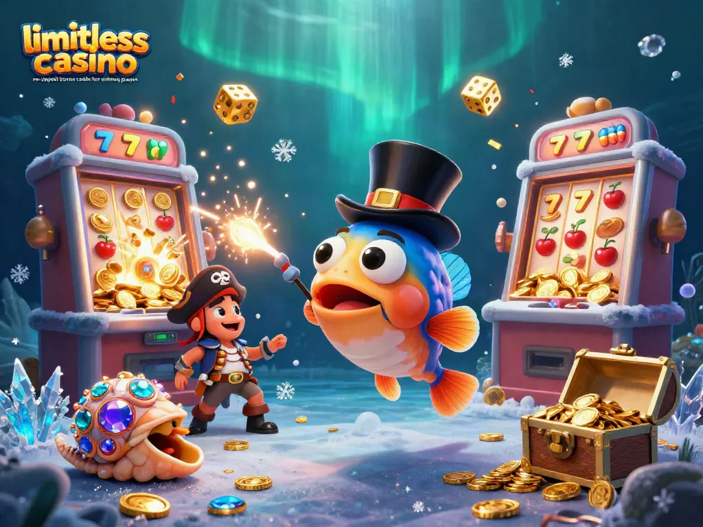 Engage with limitless casino no deposit bonus codes for existing players featuring animated characters and vibrant casino elements.